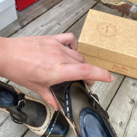 Vintage 90s Toni Pons Tan High Heels Size 36 - Picture 13 of 14